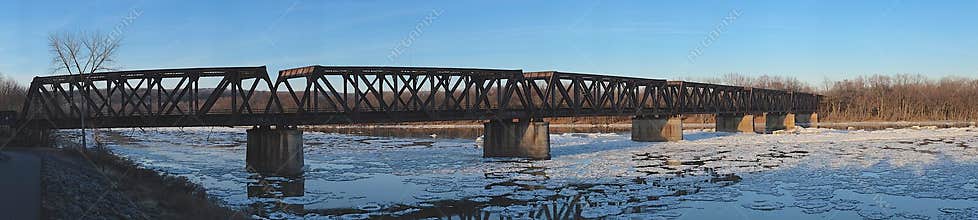 Railroad Bridge Panorama