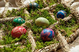 Decorated Easter eggs