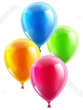 Birthday or party balloons