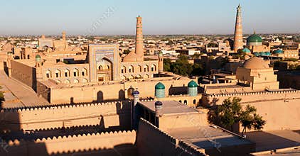 Evening view of Khiva