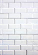 White ceramic tile wall