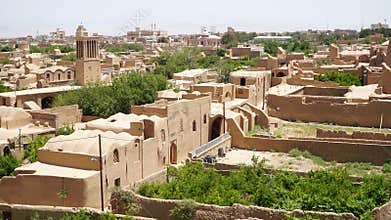 Ancient City of Meybod in Iran. Desert City in Yazd Province.