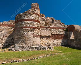 Fortification Walls of Mesembria (Nesebar, Bulgaria) in Summer