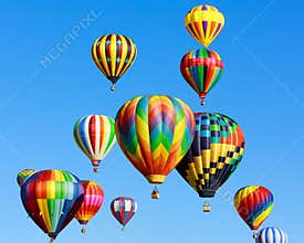 Hot air balloons fiesta