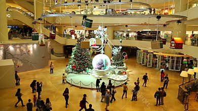 Christmas decoration in shopping mall