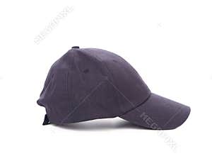 Side view of working peaked cap.
