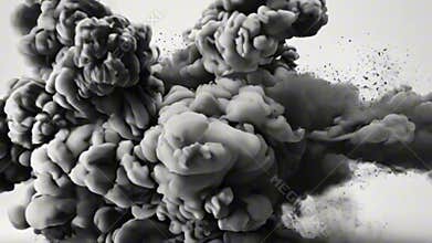 Beautiful texture thick smoke for design natural color, abstract vivid composition consists of fictional