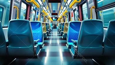 Passengers on the train experience the ultimate in modern transportation comfort and convenience