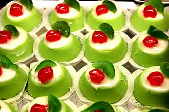 Italian cassata mignon dessert