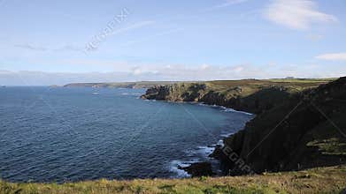 View from Lands End Cornwall England