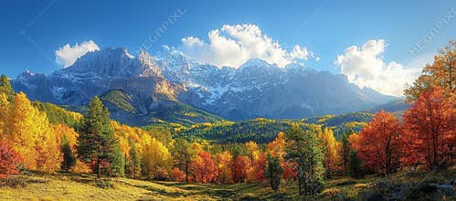 Timpanogos hiking trail offers beautiful landscape views in Uinta Wasatch Cache National Forest, near Utah Lake, within