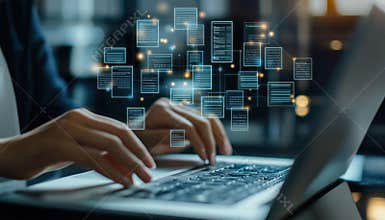 It Consultant Sets Up Document Management System On Office Laptop