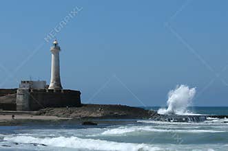 Lighthouse on the Atlantic Coast