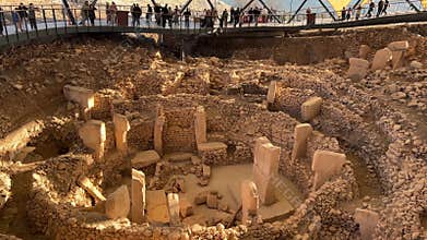Gobekli Tepe Neolithic Archaeological Site in Sanliurfa, Turkiye