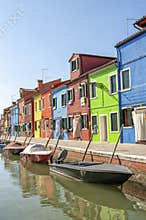 A canal in Burano