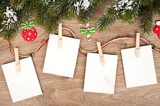 Blank christmas photo frames