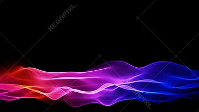 Lower thirds abstract waving multicolored background