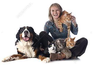 Woman and pet