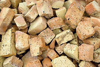 Used clinker building bricks