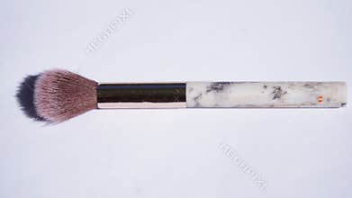 white background makeup face brush