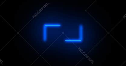 Neon futuristic lower third in moving cool neon colors.