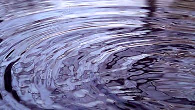 Falling drop of water