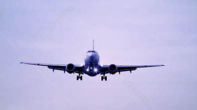 Plane passes overhead