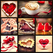 St. Valentines Day Collage