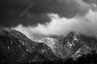 Cloudy Textures and Deep Shadows in a Stormy Sky