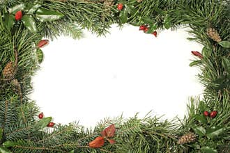 Frames greenery and decorations