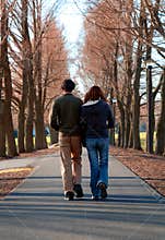Students on campus