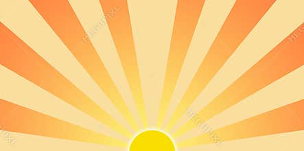 Setting Sun Graphic Clip Art