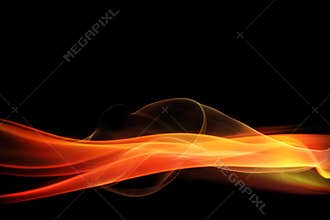Glowing red abstract background