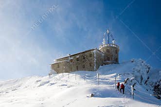 Climbing up the mountain