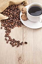 coffee bean with C character