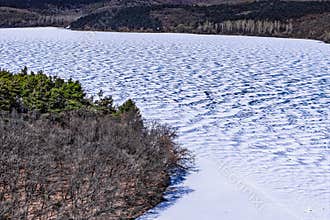 Early Spring Snow - Scenery of Jingyuetan National Forest Park, Changchun, China