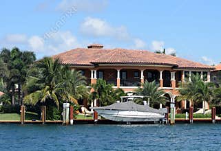 Expensive waterfront home