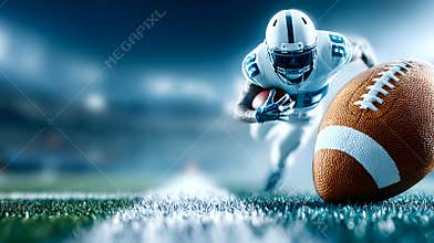 Tight end touchdown catch end zone emotional moment intense football play with player diving for score