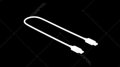 Black usb-c cable