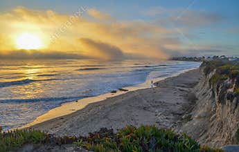 Amazing view of Pacific coast near Santa Barbara, California