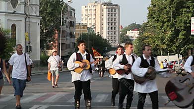 Traditional costumes parade Croatia
