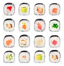 Sushi collage