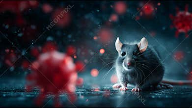 Hantavirus Awareness Through Environmental Scenes With Animated Mice and Virus Particles in Late Evening Setting