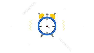 Cartoon alarm clock animation