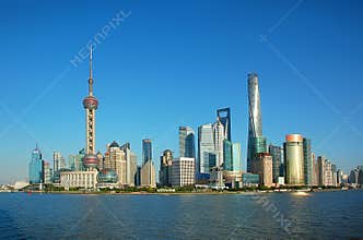 Shanghai Skyline with Oriental Pearl Tower