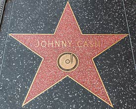 Johnny Cash Star on the Hollywood Walk of Fame