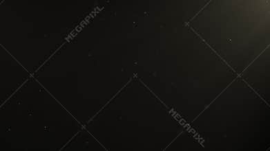 Flickering abstract Particles motion with volumetric light. Loopable seamless dust background