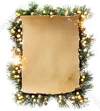 Art Winter Christmas frame