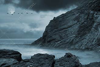 Moonlit ocean