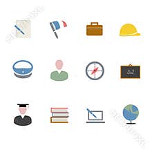 career education vector icons